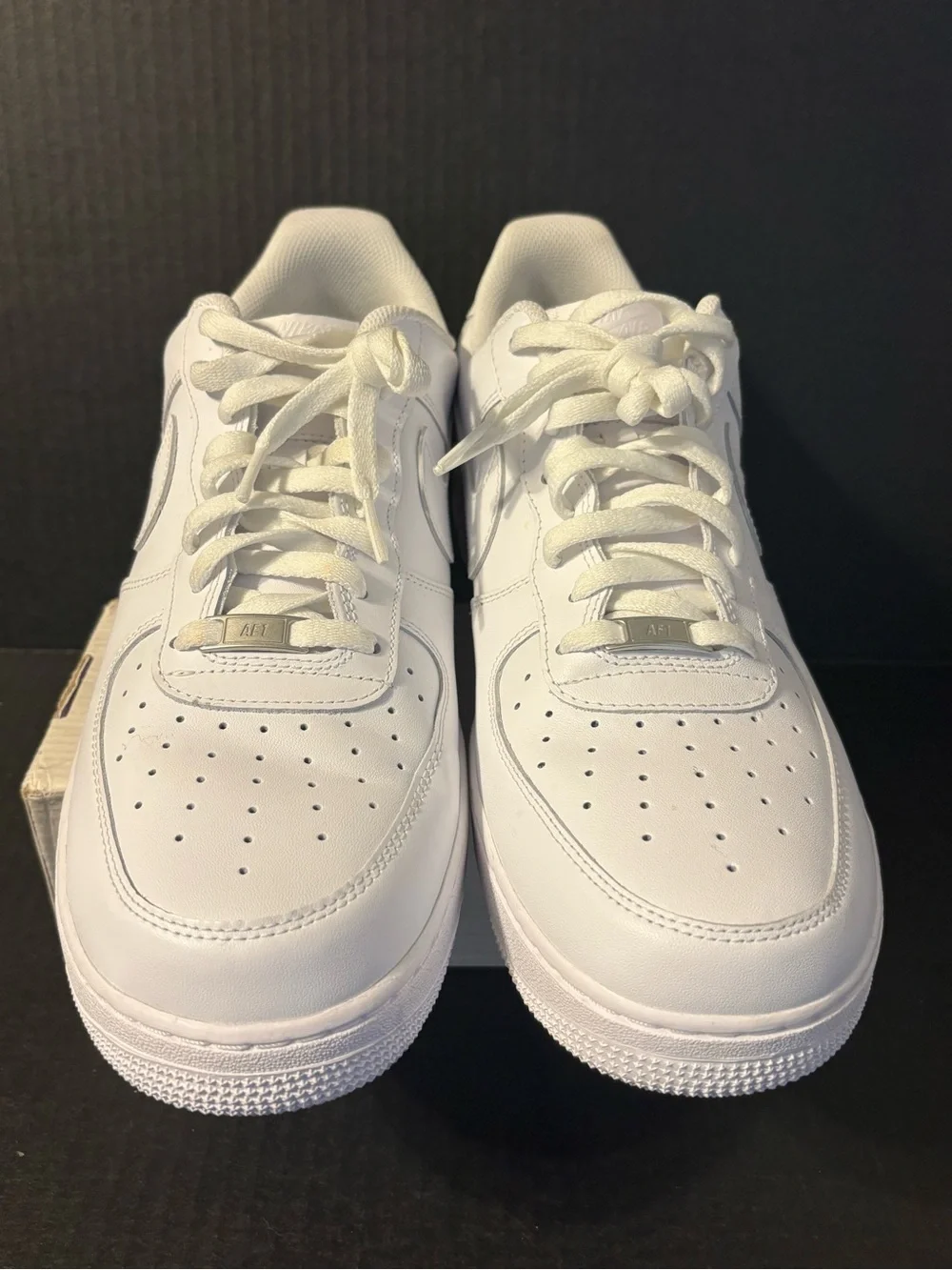 Nike Air Force 1 Mens Size 14 '07 Low Triple White Sneakers CW2288-111